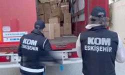 Tırda piyasa değeri 7 milyon TL olan sahte tütün ürünleri ele geçirildi