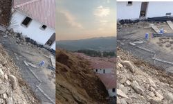 Toprak kayması: Yapım aşamasındaki 6 ev zarar gördü