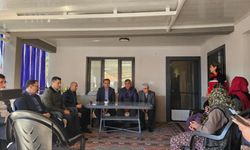 Kaymakamdan şehit polisin ailesine taziye ziyareti