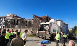 Çöp kamyonu önünden geçen yaşlı kadını ezdi