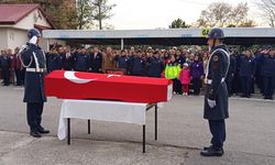 Kalbine yenik düşen jandarma personeline son görev
