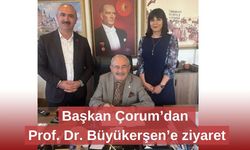 Başkan Çorum’dan Prof. Dr. Büyükerşen’e ziyaret