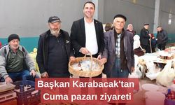 Başkan Karabacak'tan Cuma pazarı ziyareti