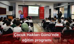 Çocuk Hakları Günü’nde eğitim programı