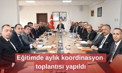 Eğitimde aylık koordinasyon toplantısı yapıldı