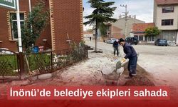 İnönü’de belediye ekipleri sahada