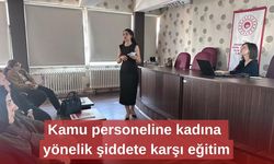 Kamu personeline kadına yönelik şiddete karşı eğitim