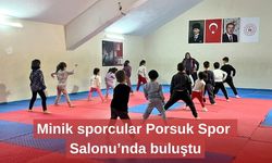 Minik sporcular Porsuk Spor Salonu’nda buluştu