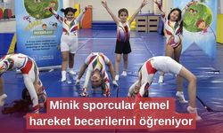 Minik sporcular temel hareket becerilerini öğreniyor