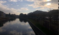 Güneş ve Porsuk Çayı'nın uyumu ortaya kartpostallık görüntüler çıkardı