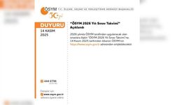 ÖSYM sınav takvimi açıklandı