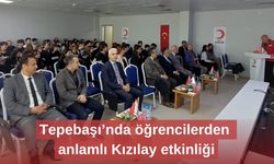 Tepebaşı’nda öğrencilerden anlamlı Kızılay etkinliği