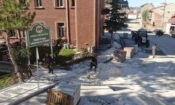 İnönü’de İsmetpaşa Camii çevresinde düzenleme çalışmaları başladı