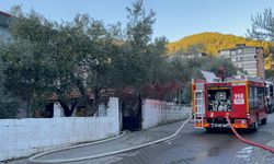 Ev yangınında 1 gözaltı