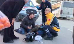 Yaralı sürücü annesini sakinleştirdi