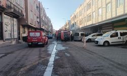 Talaşın tutuşması sonucu iş yerinde yangın çıktı