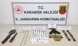 Jandarma ekiplerinden tarihi eser kaçakçılarına operasyon