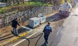 Cadde ve sokaklarda temizlik çalışması yürütülüyor