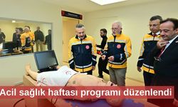Acil sağlık haftası programı düzenlendi
