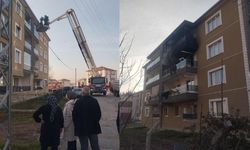 Alevlere teslim olan daire kullanılamaz hale geldi