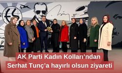 AK Parti Kadın Kolları’ndan Serhat Tunç’a hayırlı olsun ziyareti