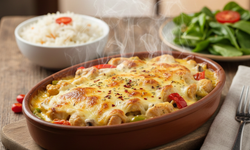 Eşsiz bir ana yemek: Fırında kremalı tavuk sote