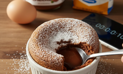 Sadece 3 malzemeyle: 10 dakikada hazır yalancı sufle