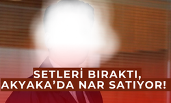 Setleri bıraktı, bahçeye girdi!