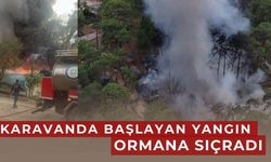 Karavanda Başlayan Yangın Ormana Sıçradı: Fethiye’de Alarm Durumu