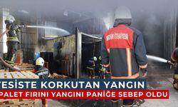 Mersin’de Palet Tesisinde Yangın: İtfaiye Hızla Müdahale Etti