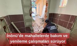 İnönü’de mahallelerde bakım ve yenileme çalışmaları sürüyor