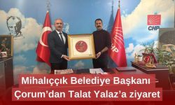 Mihalıççık Belediye Başkanı Çorum’dan Talat Yalaz’a ziyaret