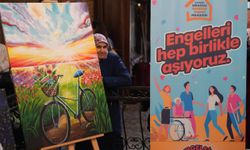 Özel gereksinimli bireylerin eserleri sergilendi