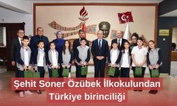 Şehit Soner Özübek İlkokulundan Türkiye birinciliği