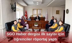 SGO Haber dergisi ilk sayısı için öğrenciler röportaj yaptı