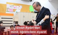 Sinan Aydın’dan minik öğrencilere ziyaret