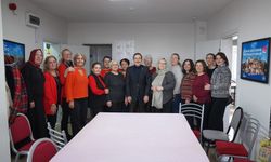 Başkan taç Belde Evi kursiyerleri ile buluştu