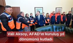 Vali Aksoy, AFAD’ın kuruluş yıl dönümünü kutladı