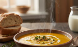 İçinizi ısıtacak şifa deposu: 'Sütlü bal kabağı çorbası'