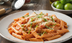 Günün pratik menüsü! 15 dakikada kremalı ve domates soslu makarna tarifi