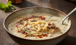 Tam kıvamında lokanta usulü etli şehriye çorbası