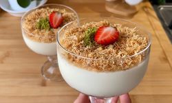 Şerbetli tatlıları unutturan lezzet: Kupta çıtır kadayıflı muhallebi!