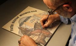 27 metrelik dev çini eserle "Türk Tarihi"