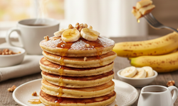 Tam kıvamında, bol muzlu kahvaltı keyfi