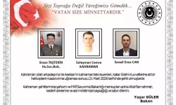 Şehitlerimizin isimleri açıklandı