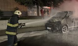 Eskişehir’de seyir halindeki minibüste yangın çıktı