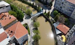 Yağışların Ardından Porsuk Çayı Kahverengiye Büründü