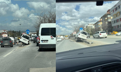 Eskişehir’de çevre yolunda korkutan kaza