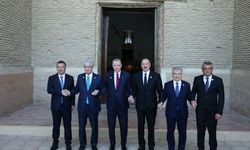 Cumhurbaşkanı Erdoğan Türkistan'da kültürel geziye katıldı