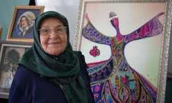 82 yaşında sergi açtı: Sanat azmi!
